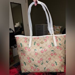 Coach Cherry large tote